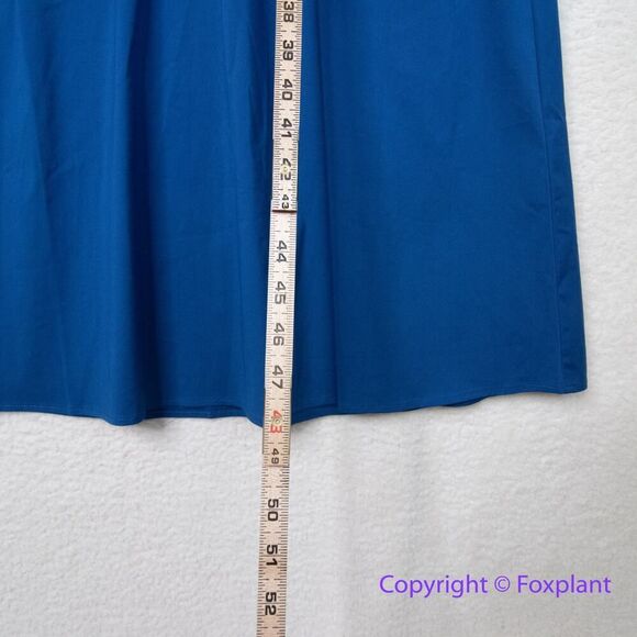 New! White House Black Market Short Sleeve Collar Poplin Midi Dress, size S - Picture 10 of 16